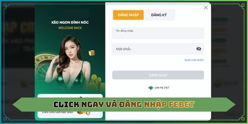 Click ngay và đăng nhập Febet