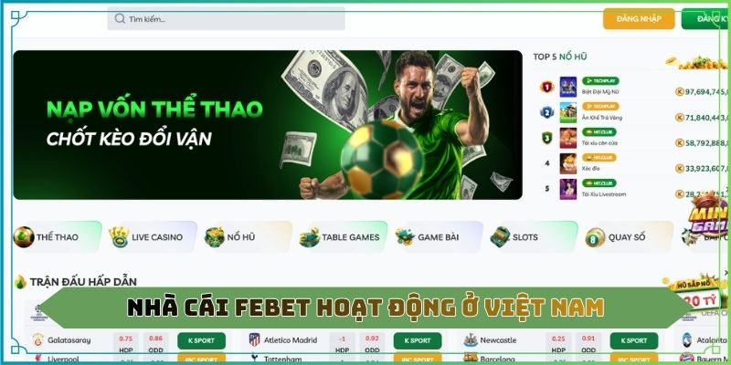 Nhà cái Febet hoạt động ở Việt Nam